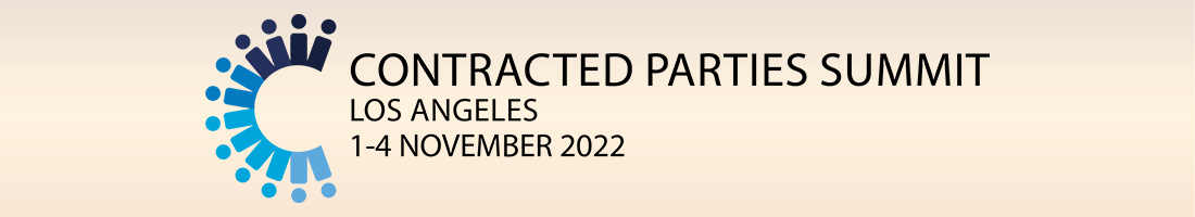 Contracted Parties Summit to be held in Los Angeles on 1-4 November 2022.