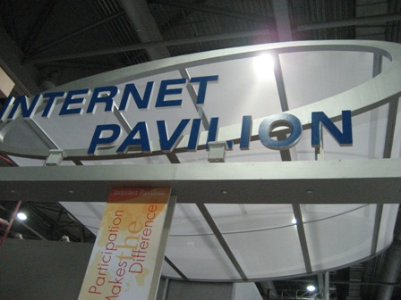 picture of Internet Pavilion sign