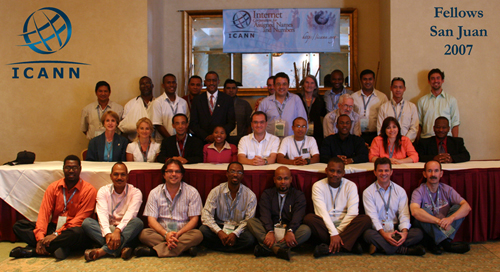 ICANN Fellows from San Juan meeting, 2007 (click photo for full-size image)